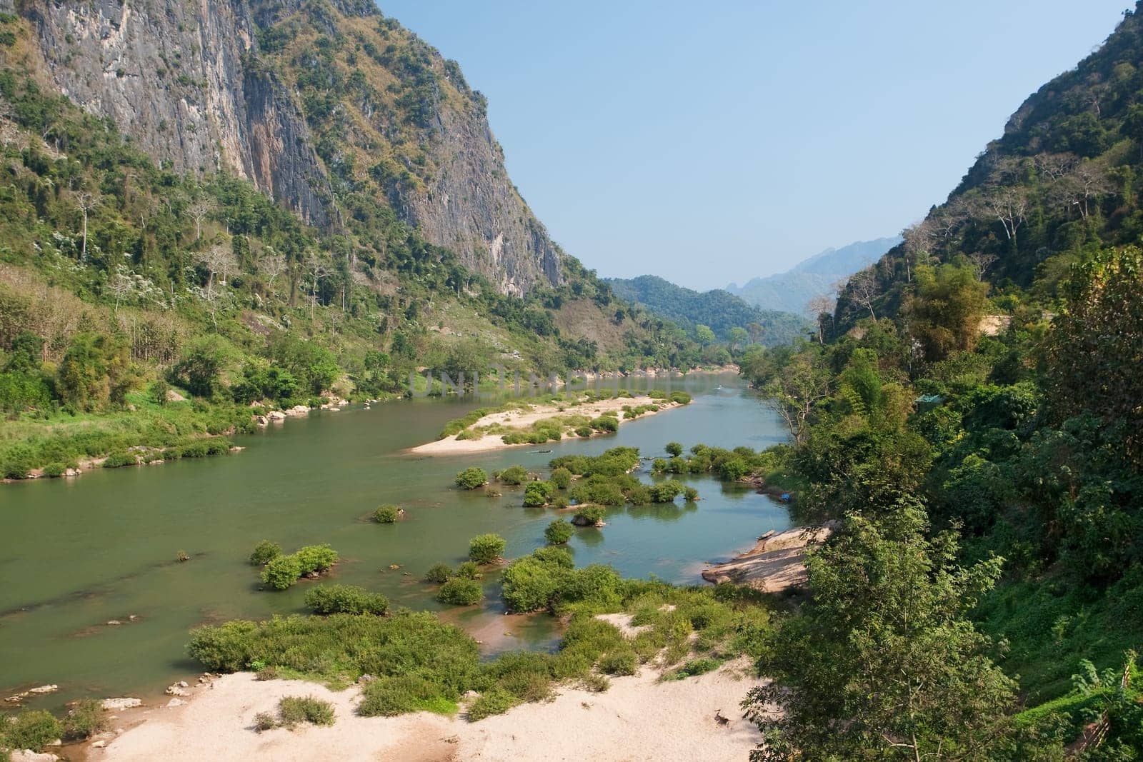 Nam Ou River near Nong Khiao in Laos