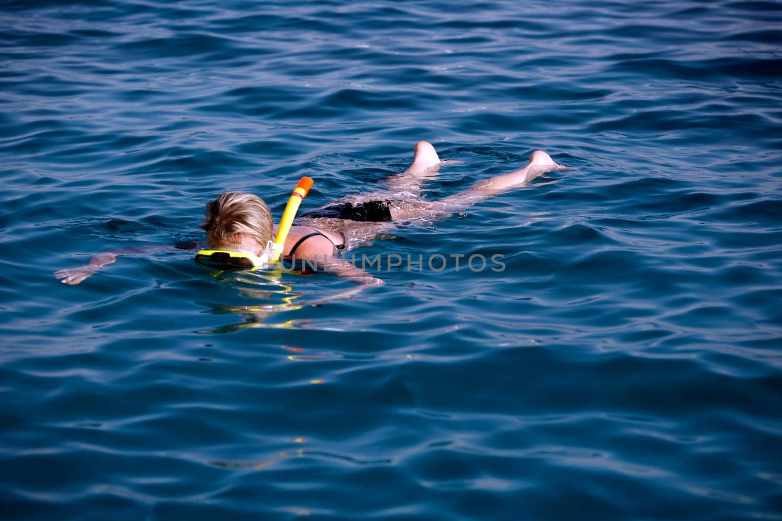 Snorkeler in bikini