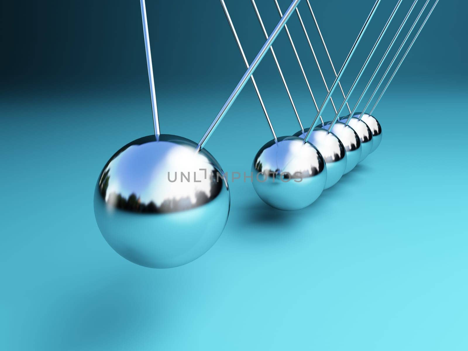 newton cradle 3d ballancing balls fine background