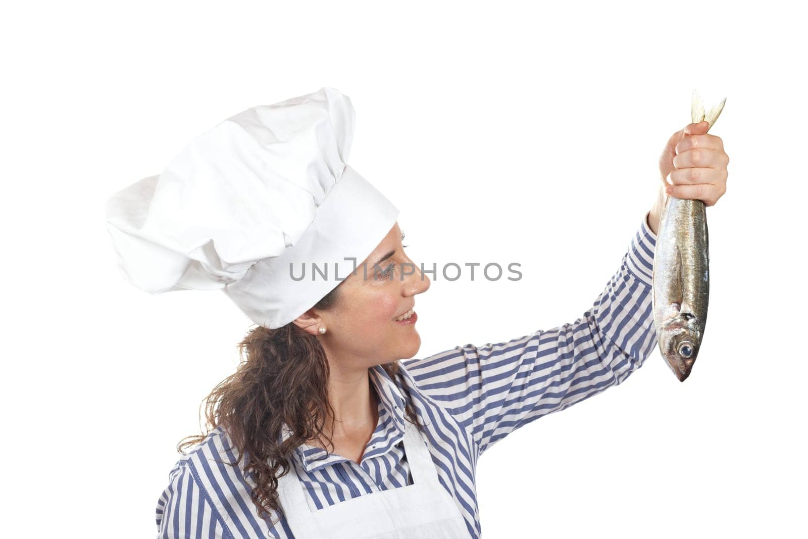 Holding a fresh fish