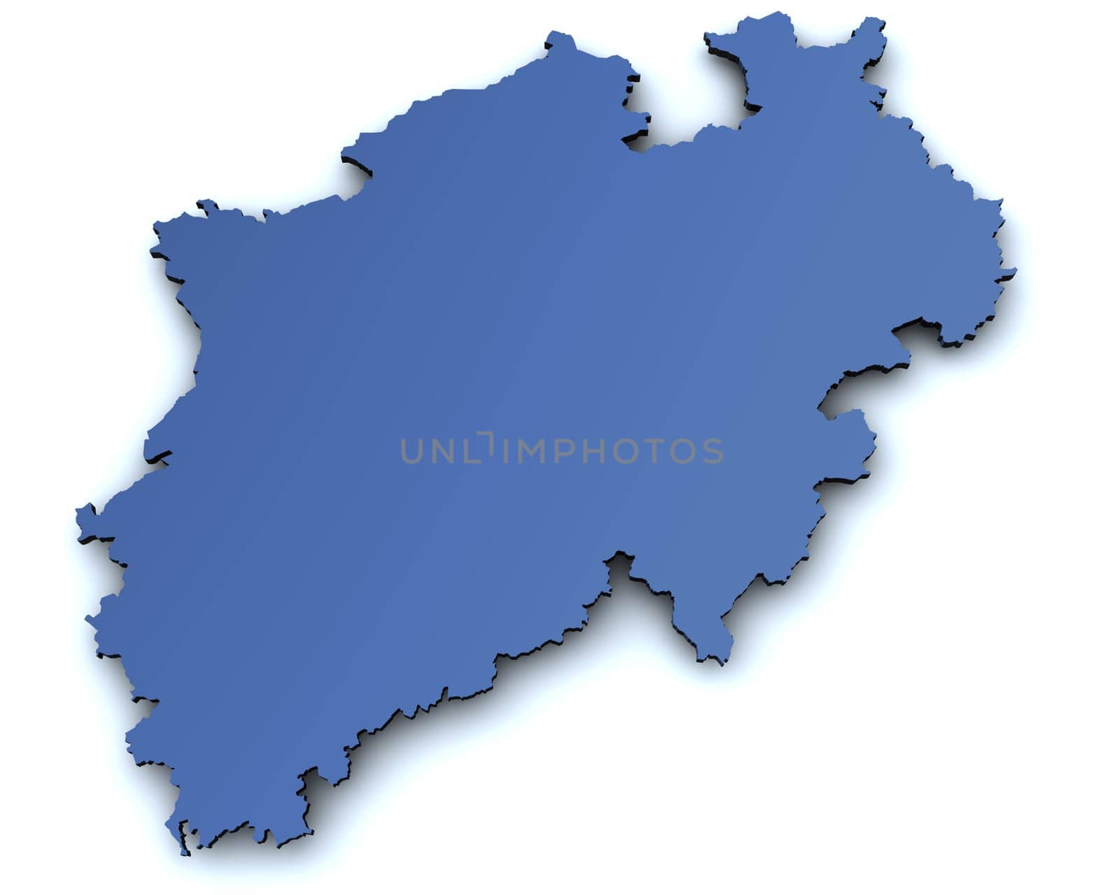 Map of North Rhine-Westphalia