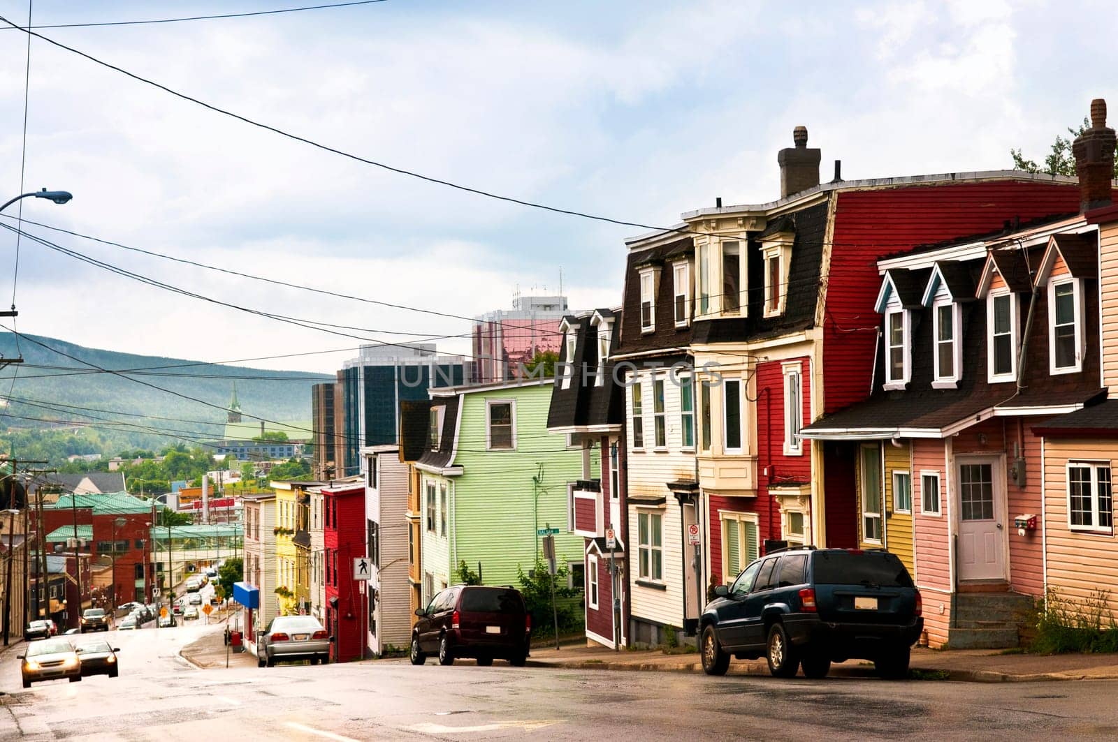 Colorful houses in Newfoundland
