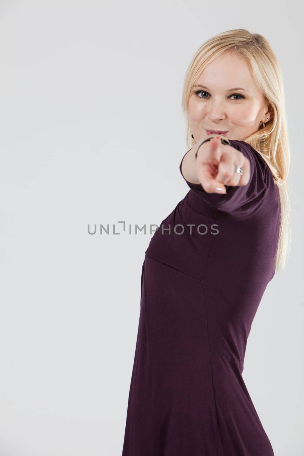 blond woman smiling