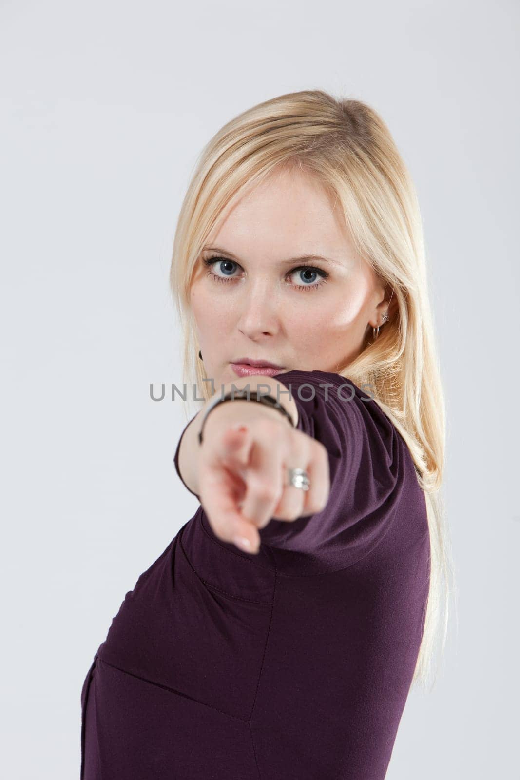 blond woman smiling