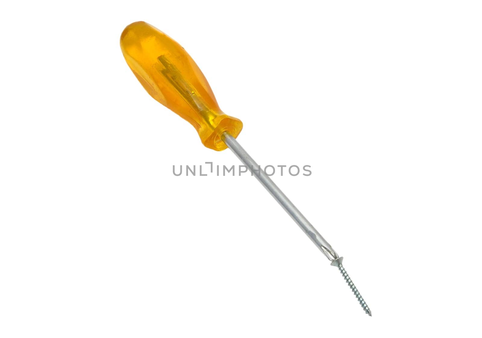 Phillips screwdriver with screw