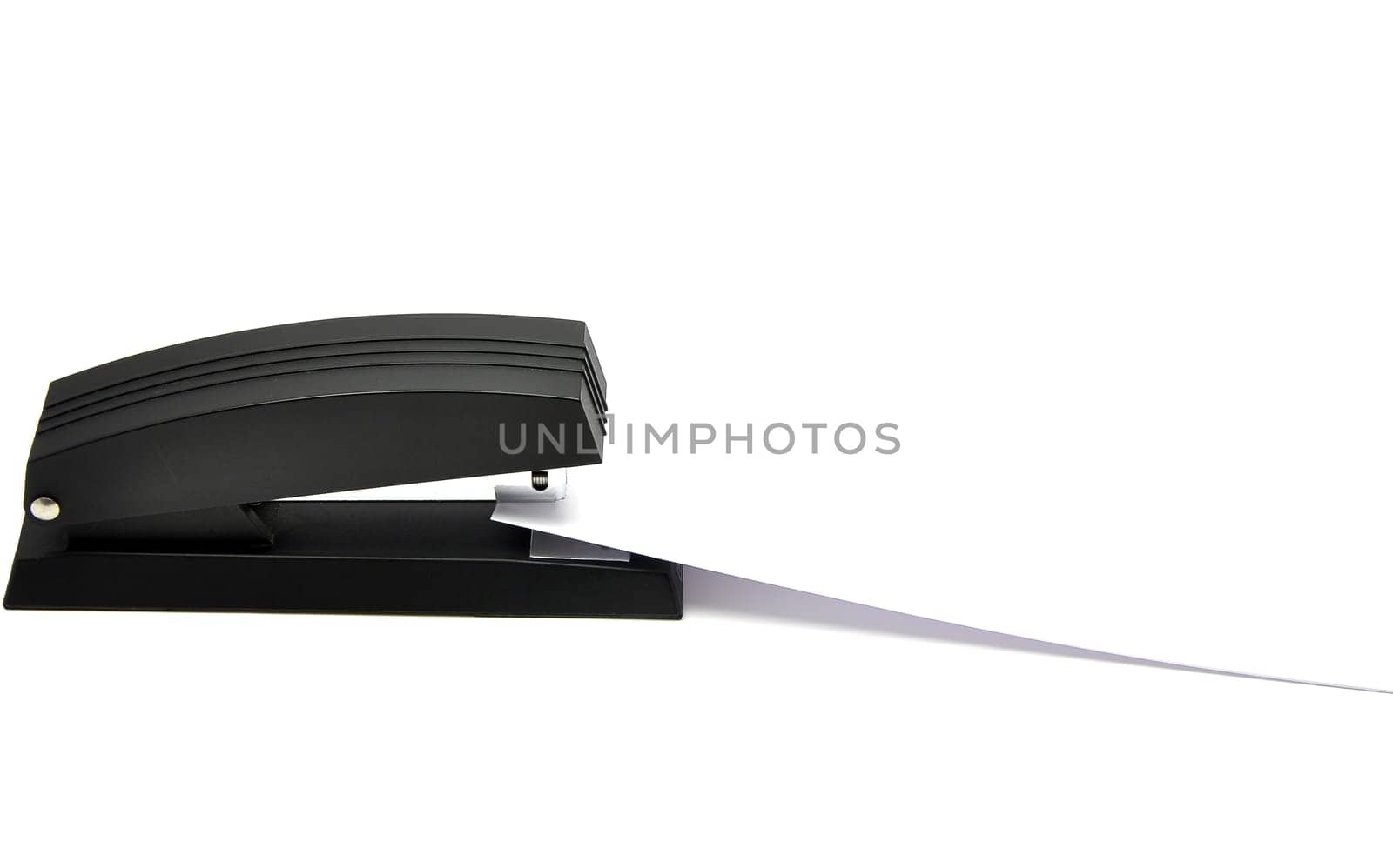 Staple with paper