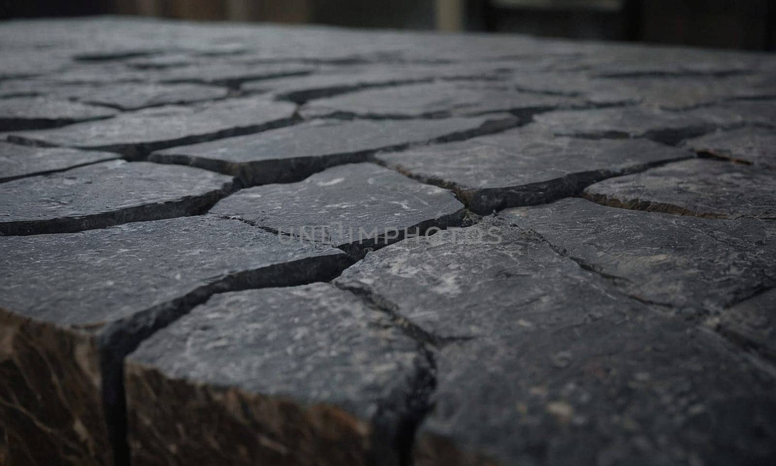 Professional design background with expensive black granite. Dark stone table by NeuroSky