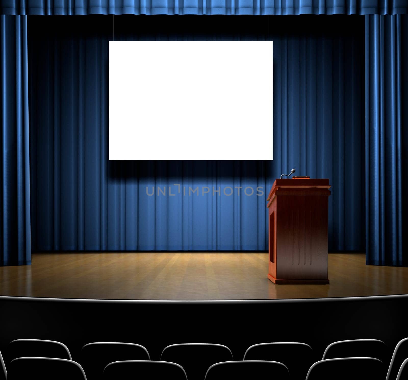 Podium On Stage