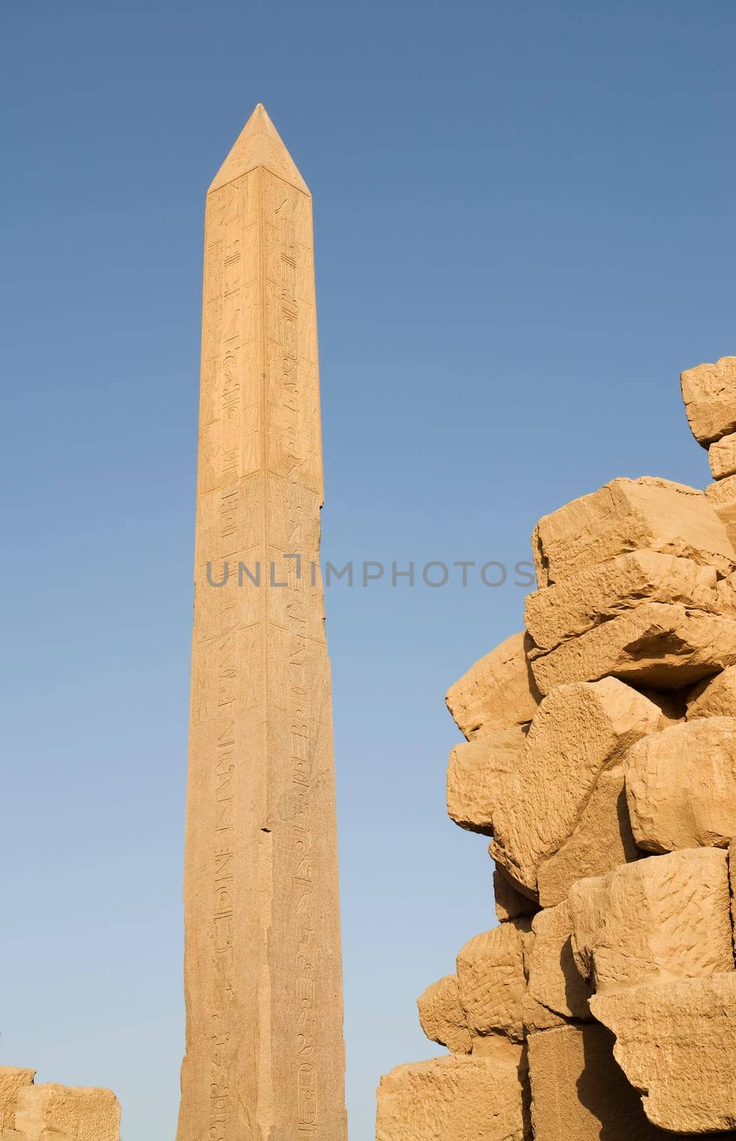 The obelisk at Karnak Temple in Egypt