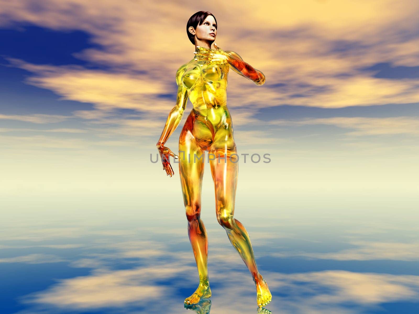 Woman in 3D