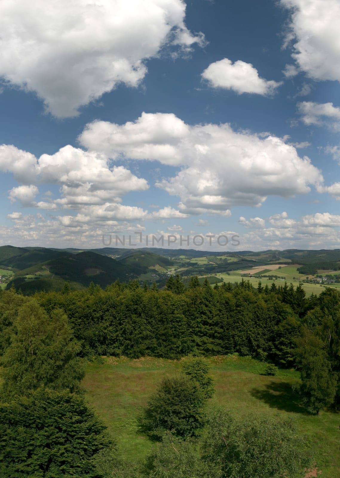 Panorama Hochsauerland from Wilzenberg