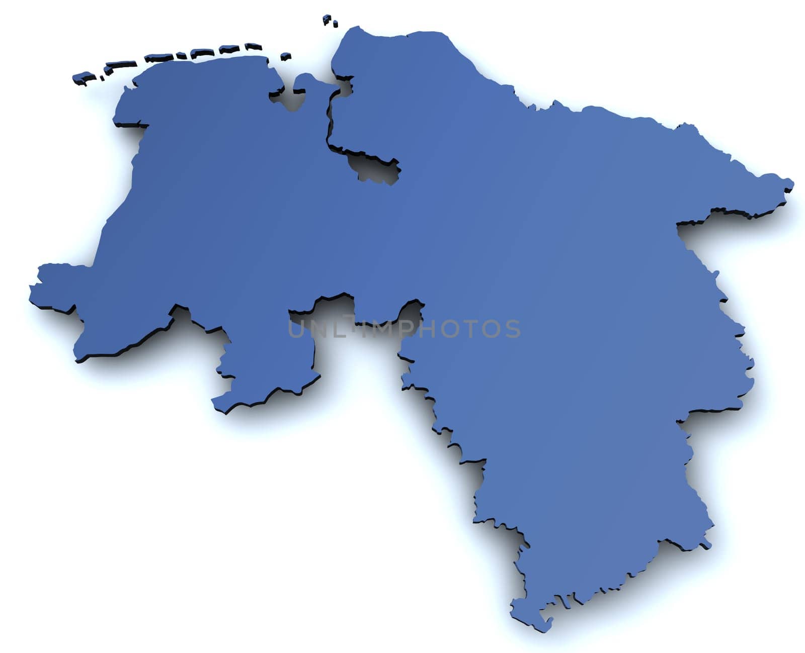 Map of Lower Saxony