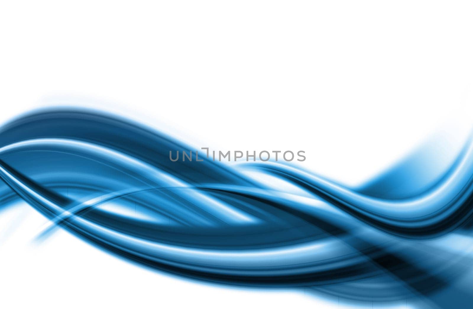 Abstract flowing blue design
