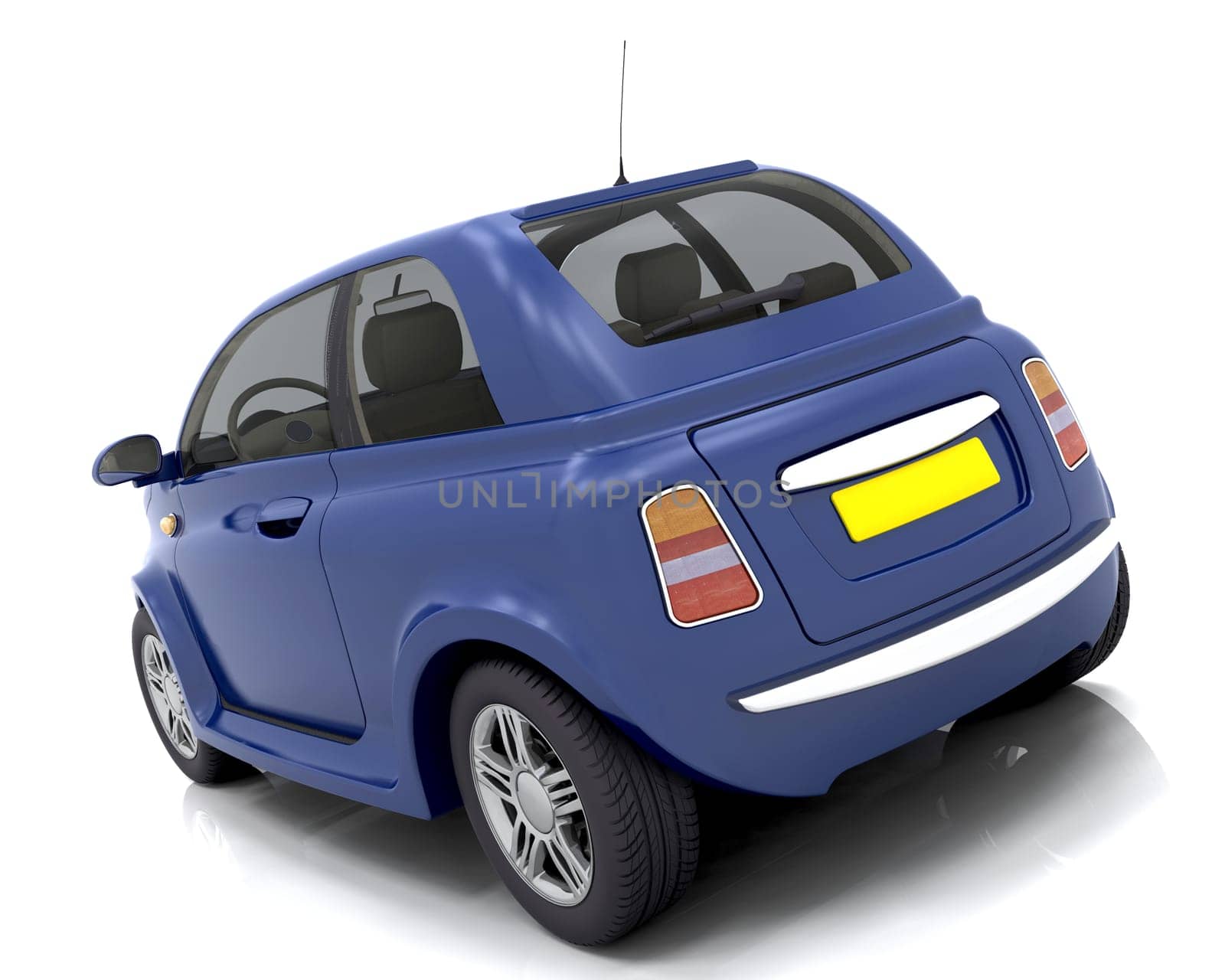 3D render of a car