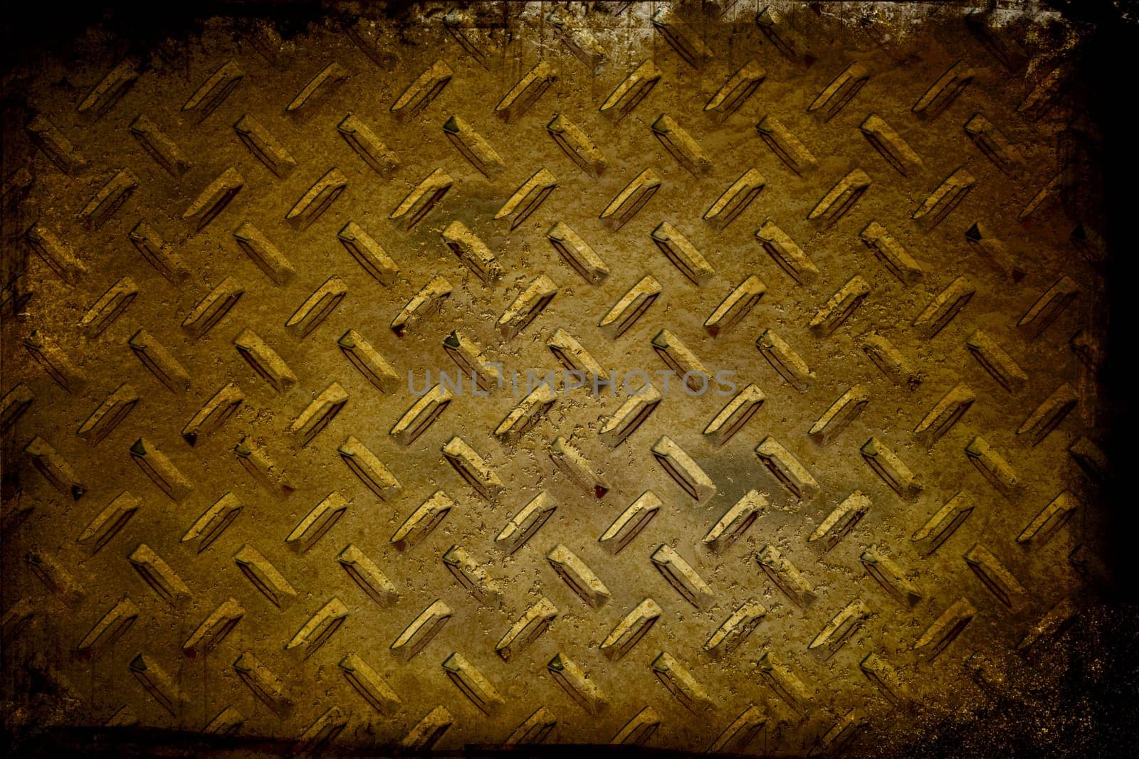 Grunge style chrome rivets background