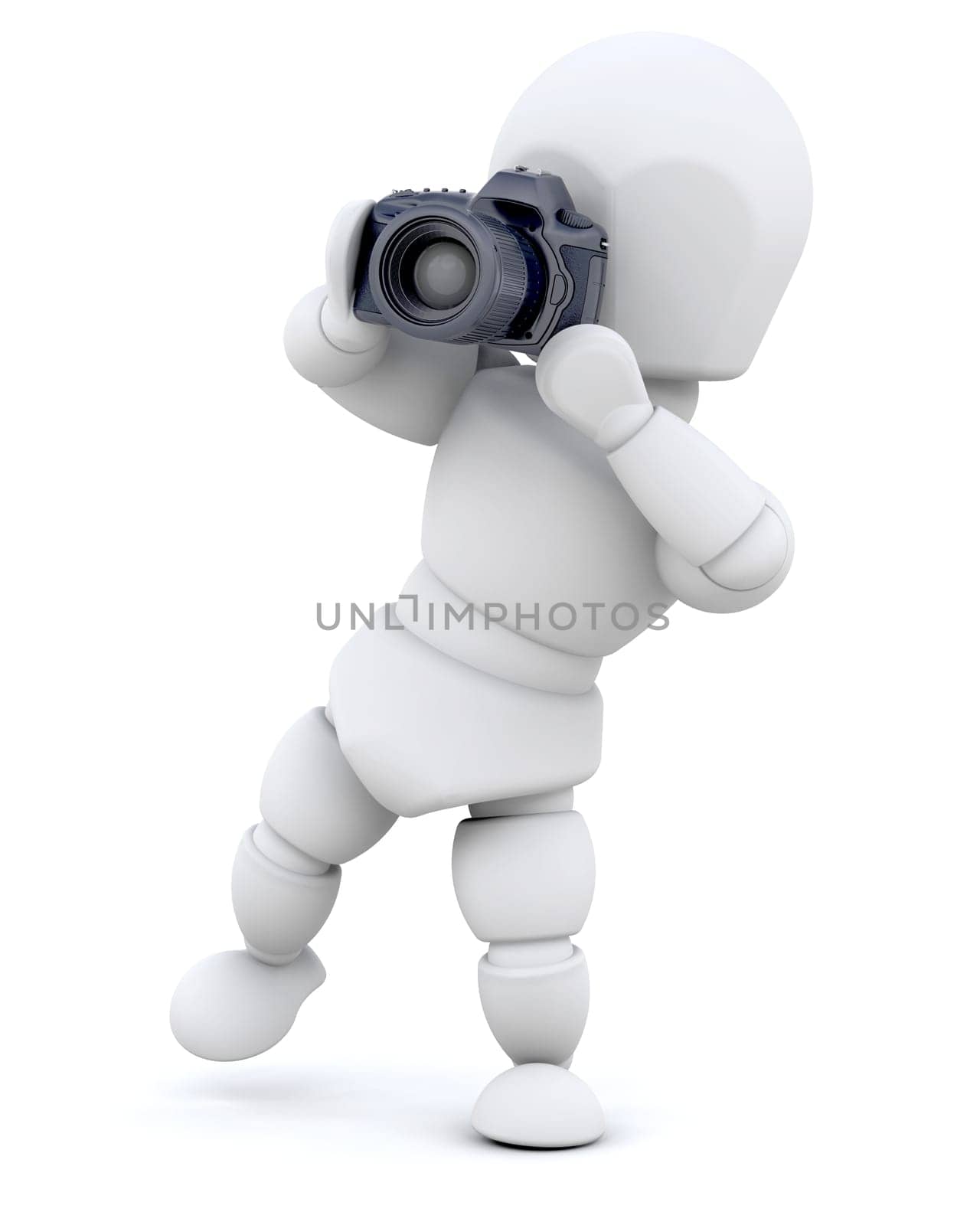 3D Render of MAn using Camera