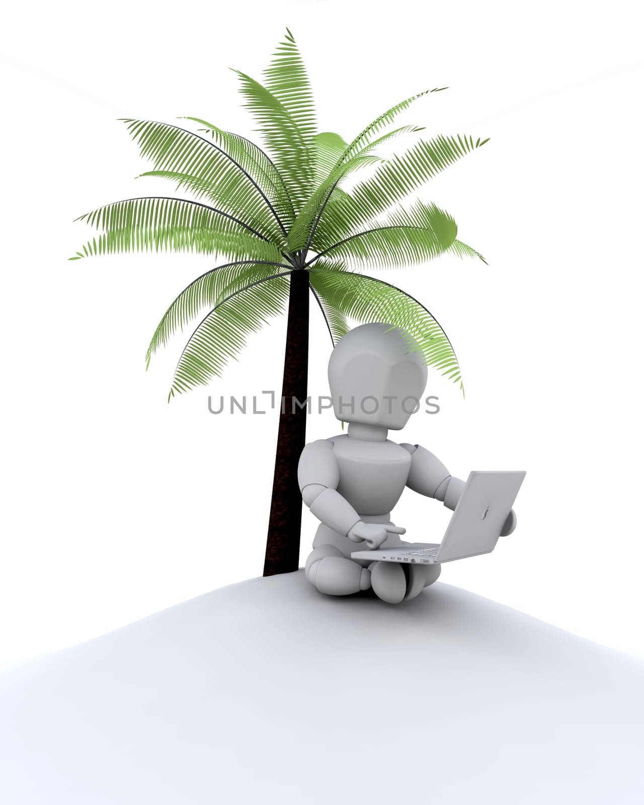 3d render depicting remote networking