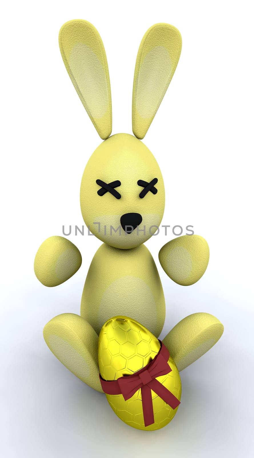 Easter bunny with egg