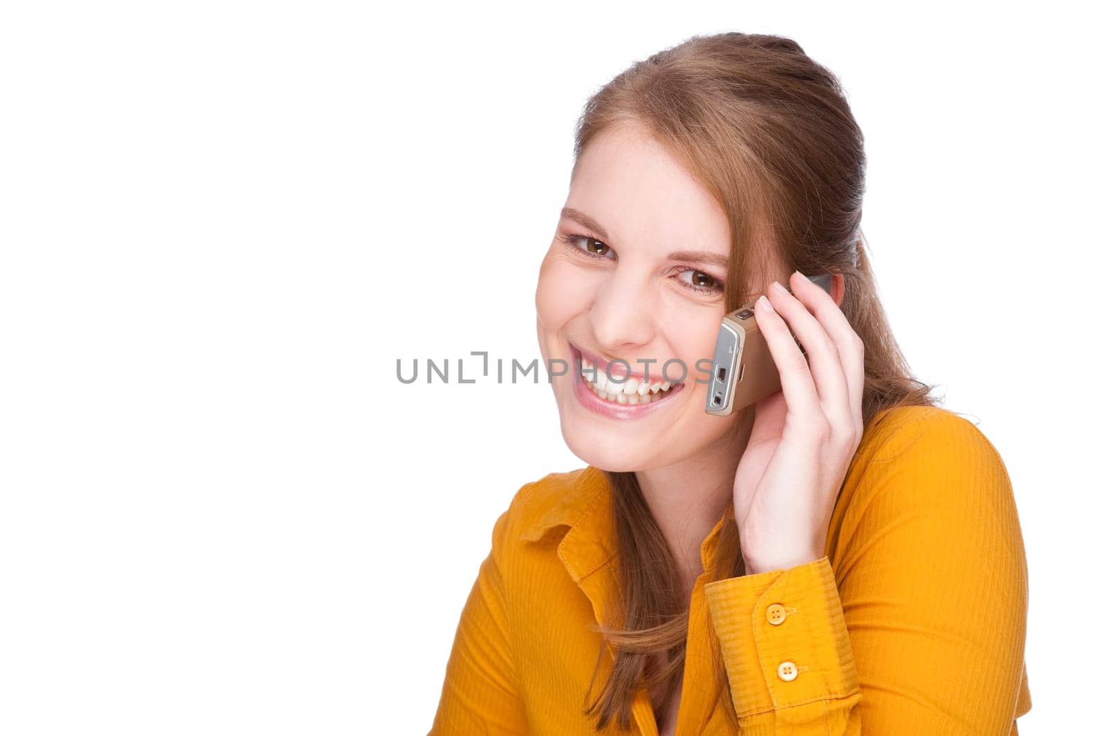 Young woman on the phone