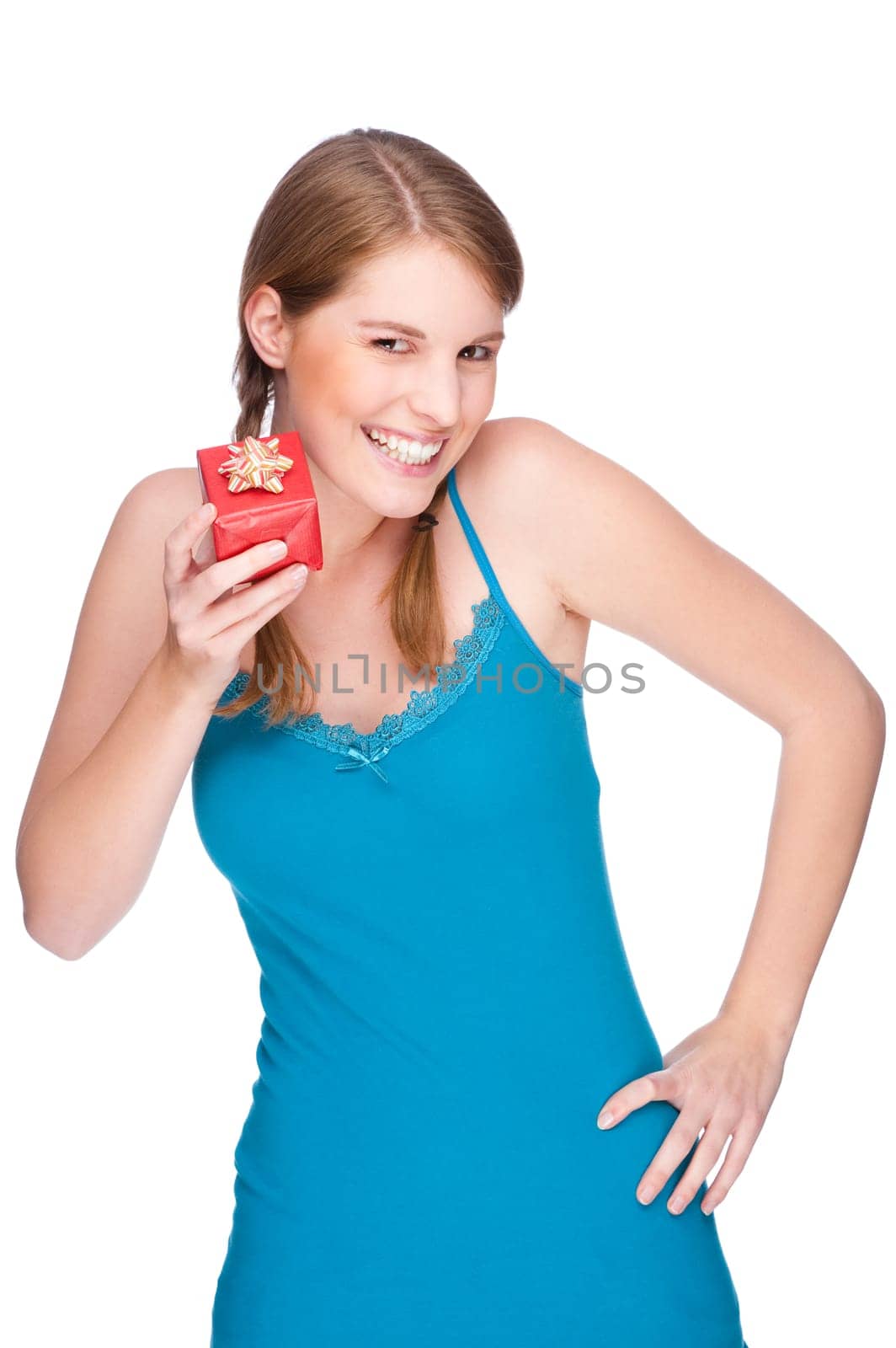 Woman with gift
