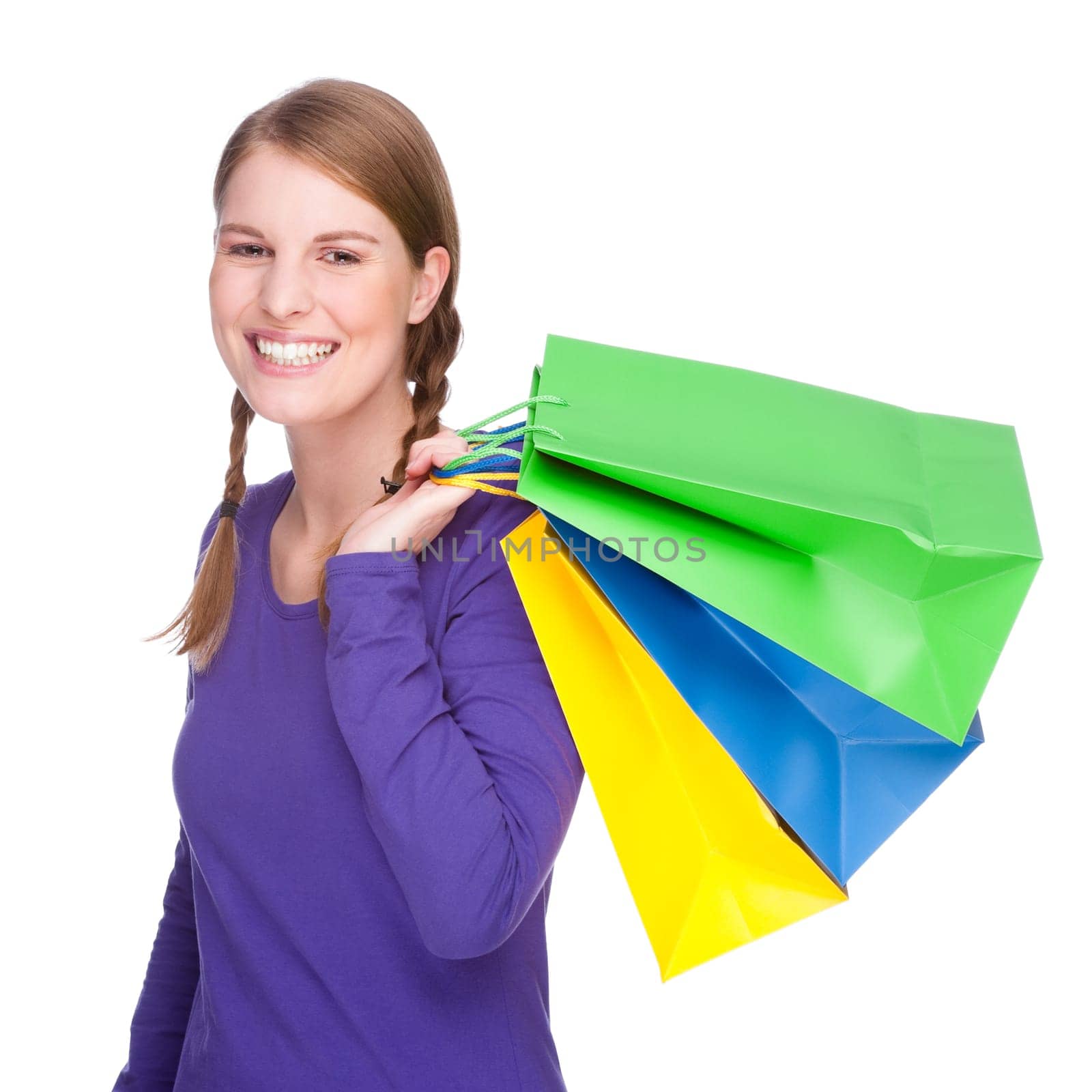 Woman with shopping bags