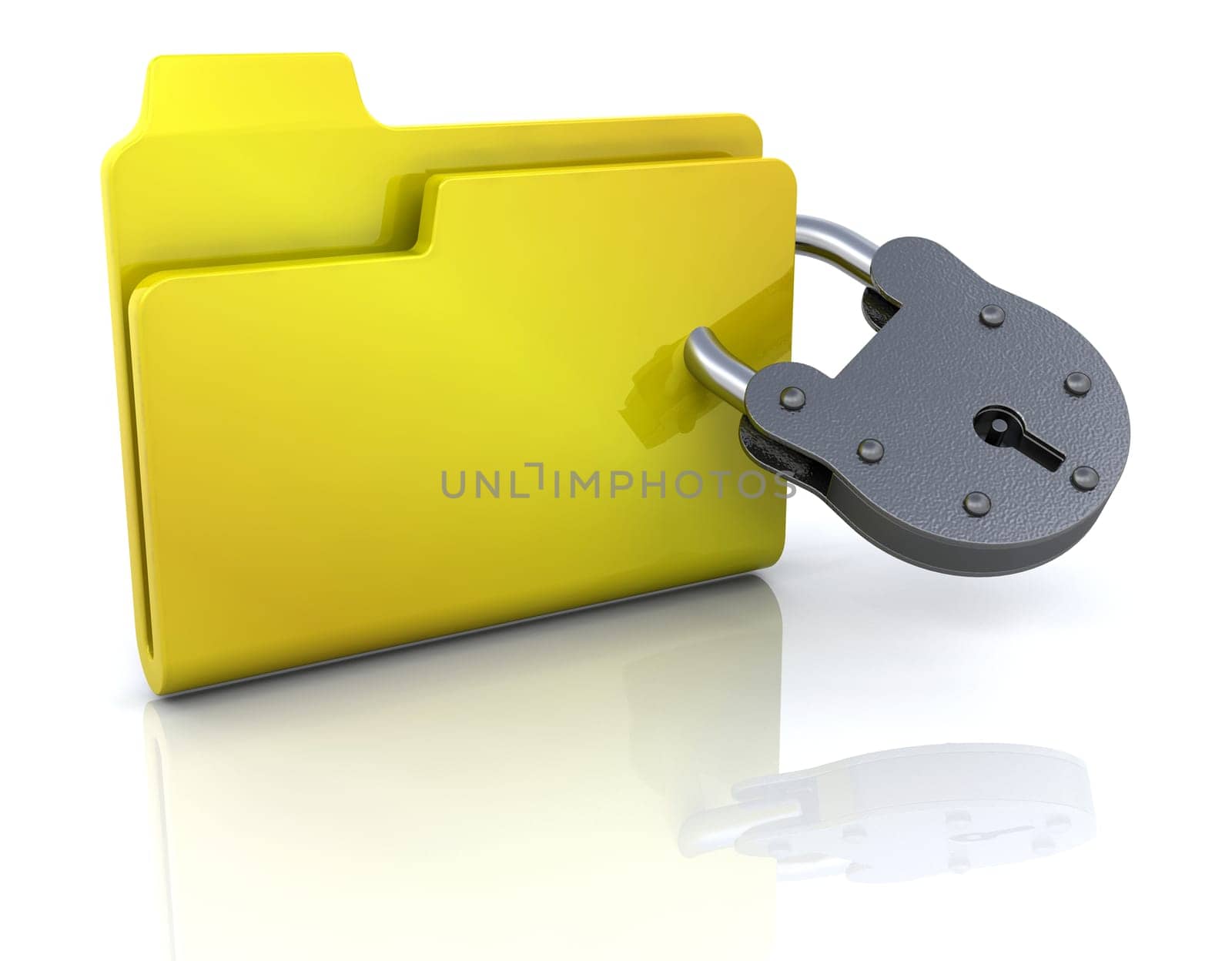 Computer icon for secure folder