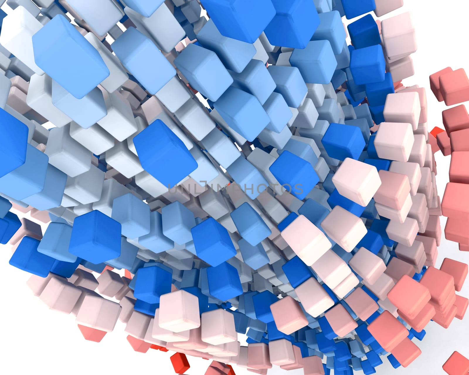 3d render of abstract box background
