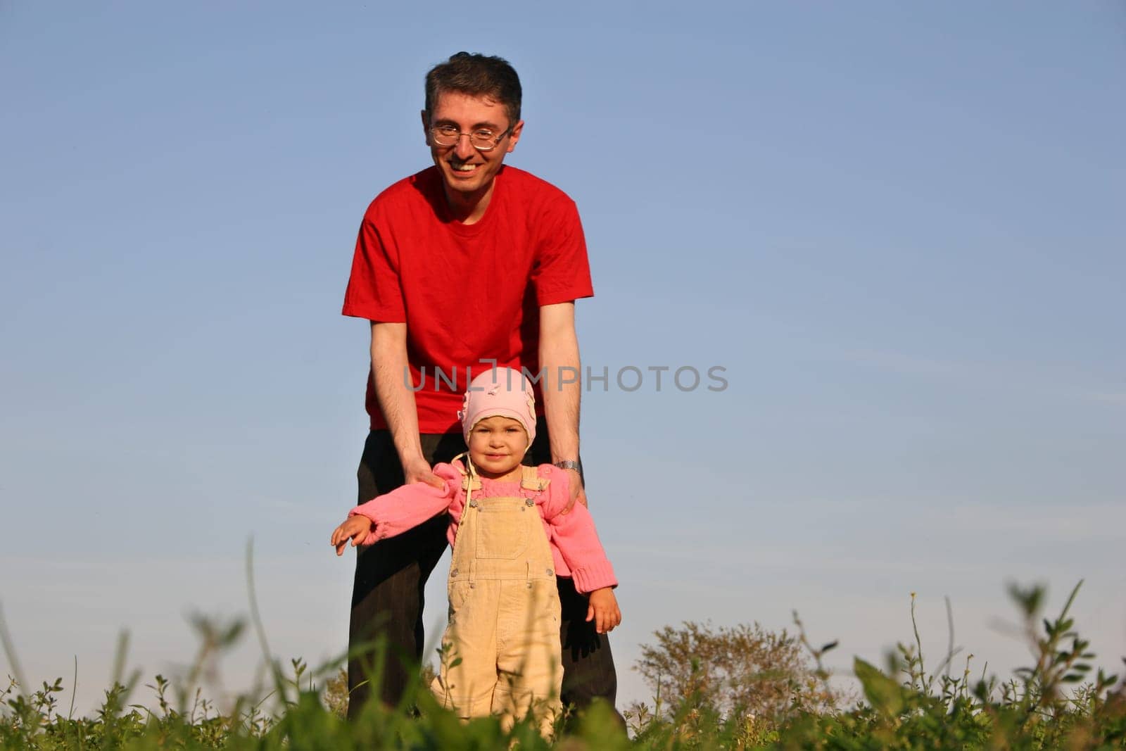 father with baby