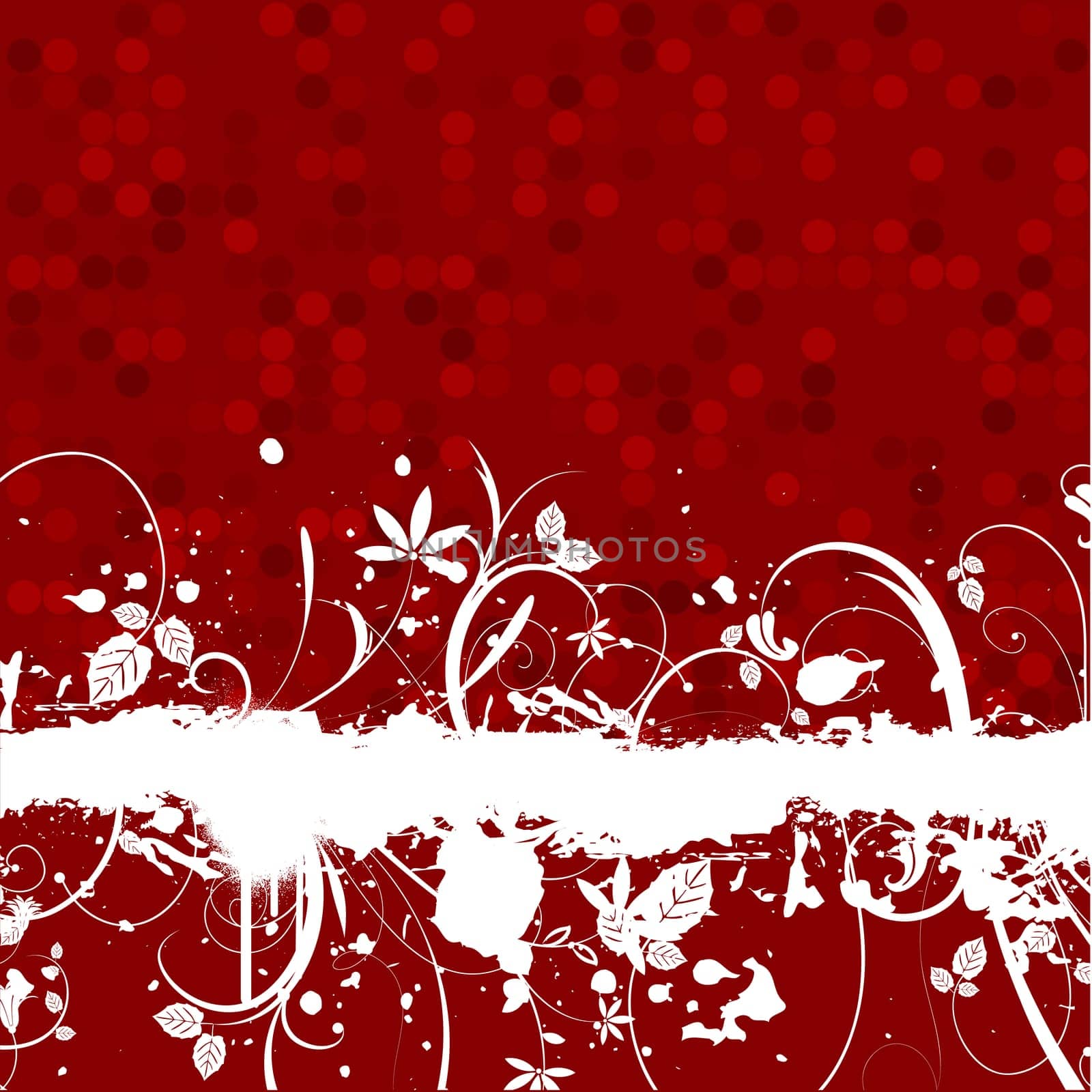 Floral grunge background