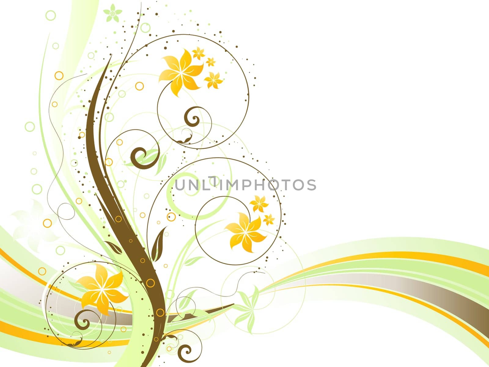 Decorative abstract floral background