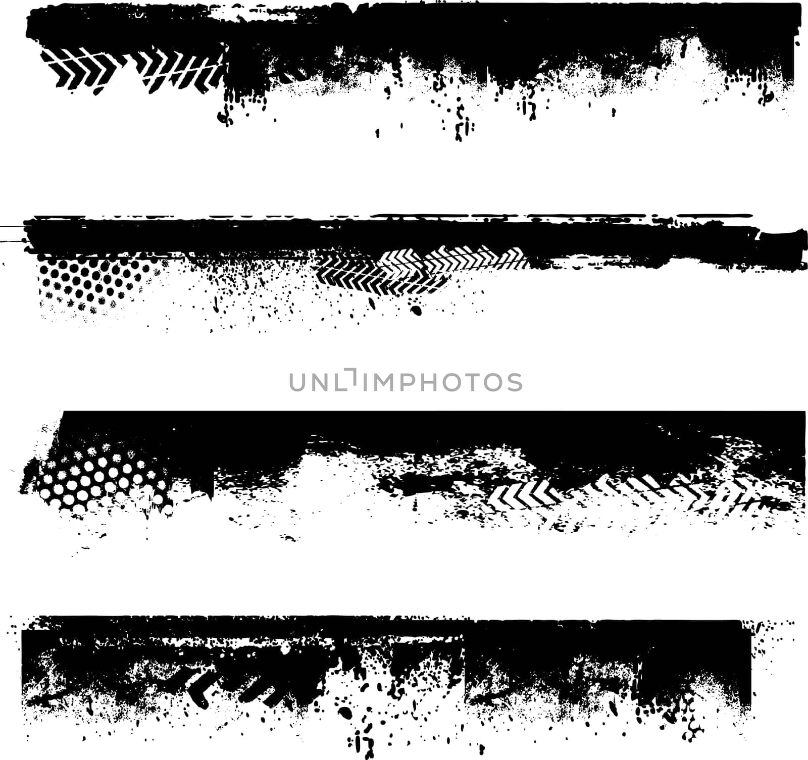 Various grunge elements - ideal for borders