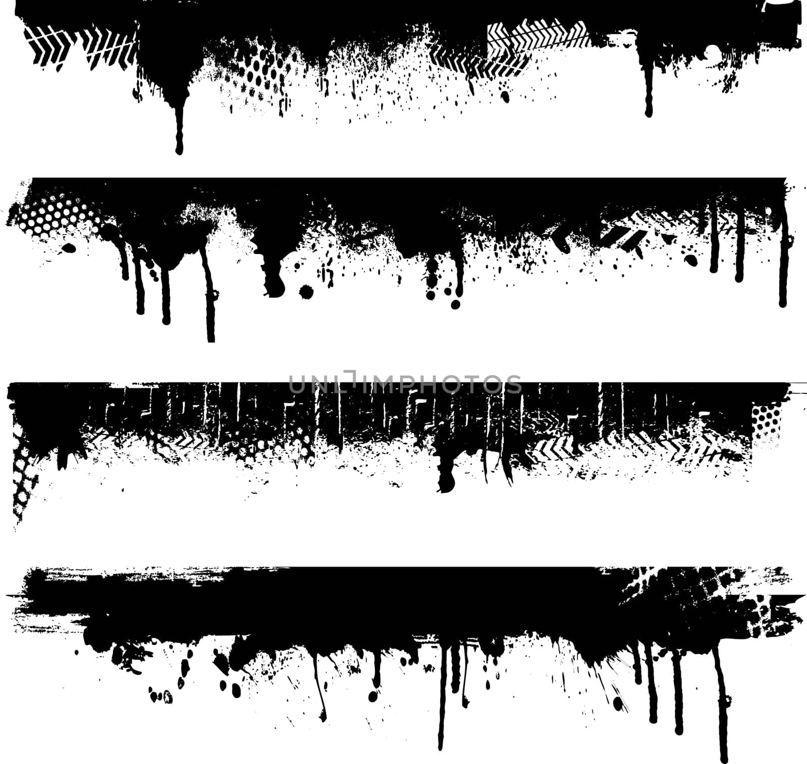 Grunge elements - ideal for borders