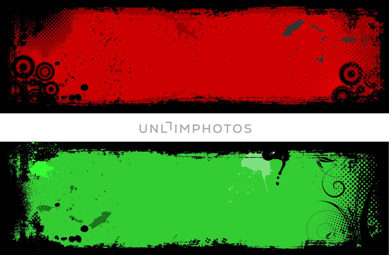 Two grunge style backgrounds