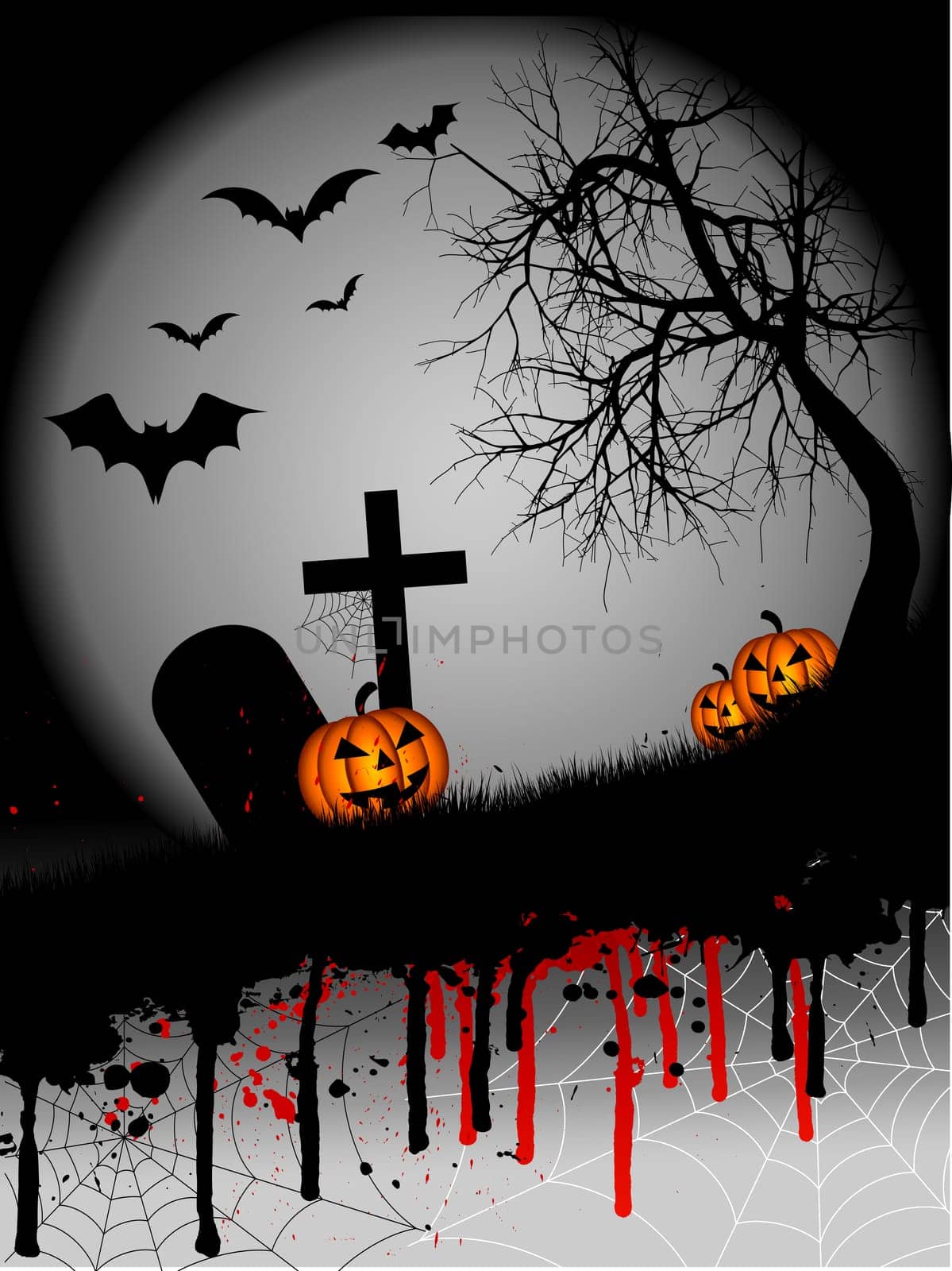 Grunge Halloween background