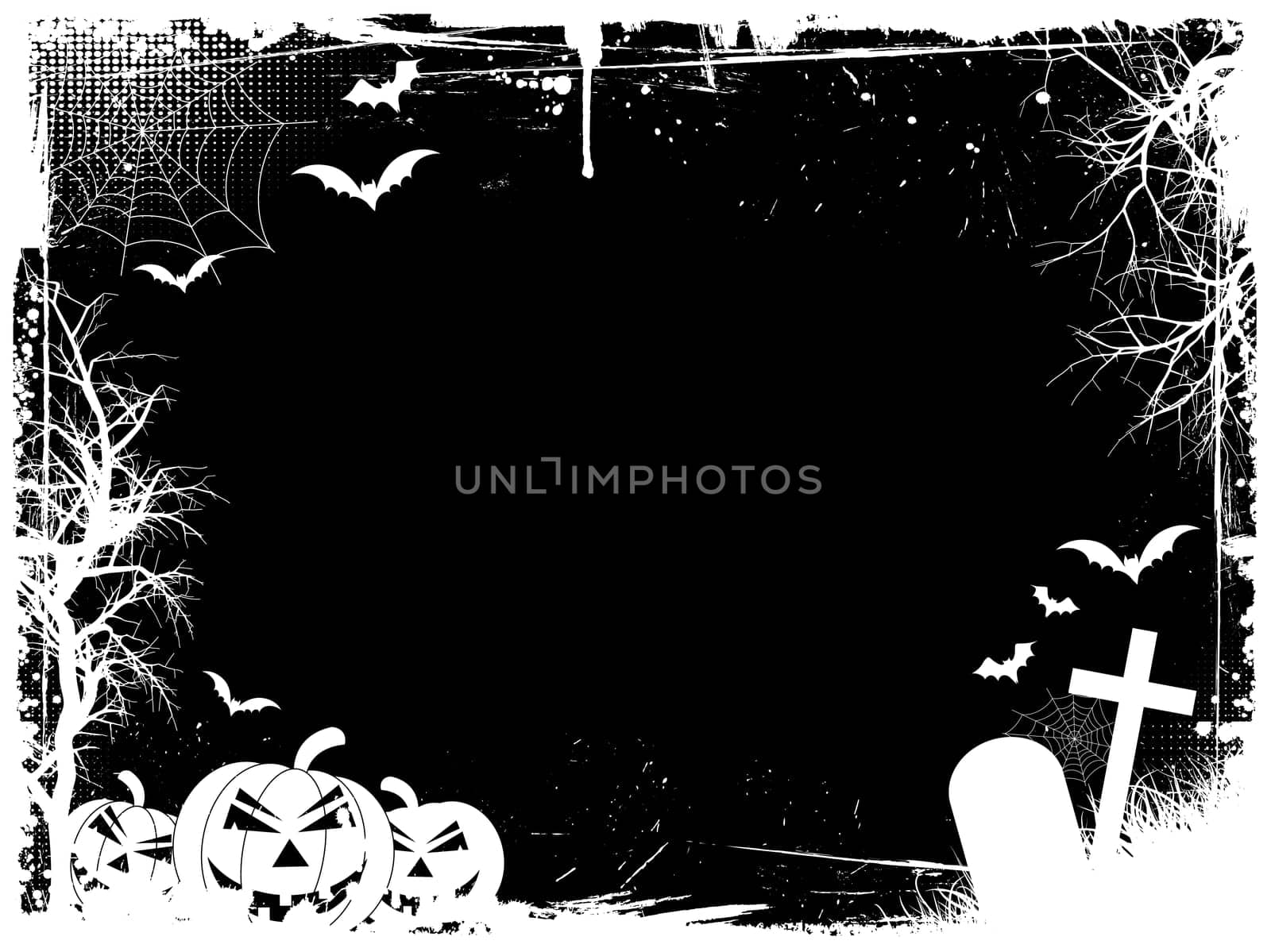 Grunge Halloween border