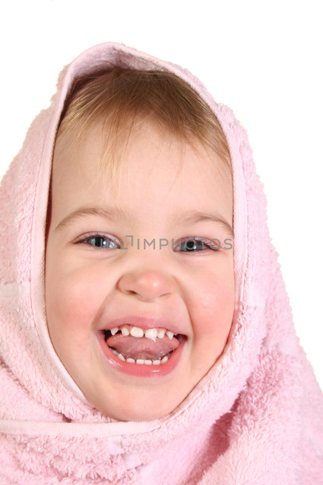 baby with towel