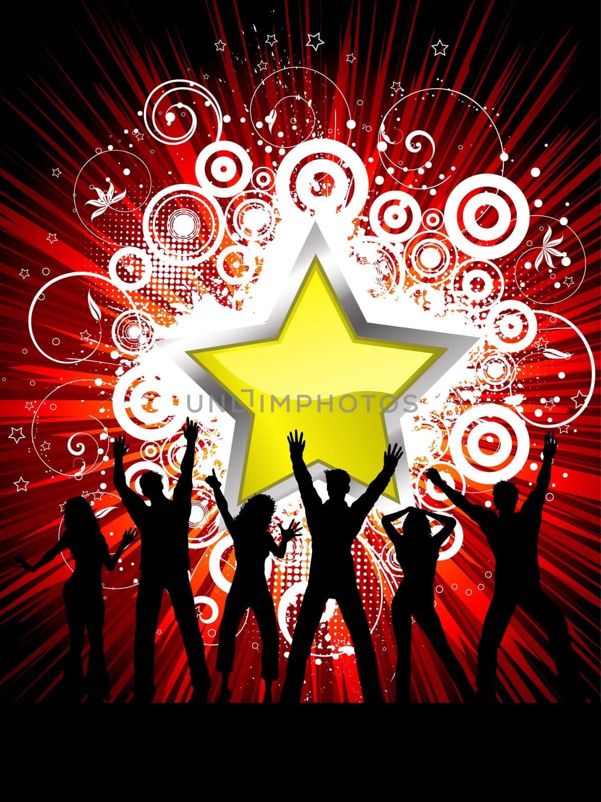 Grunge party background