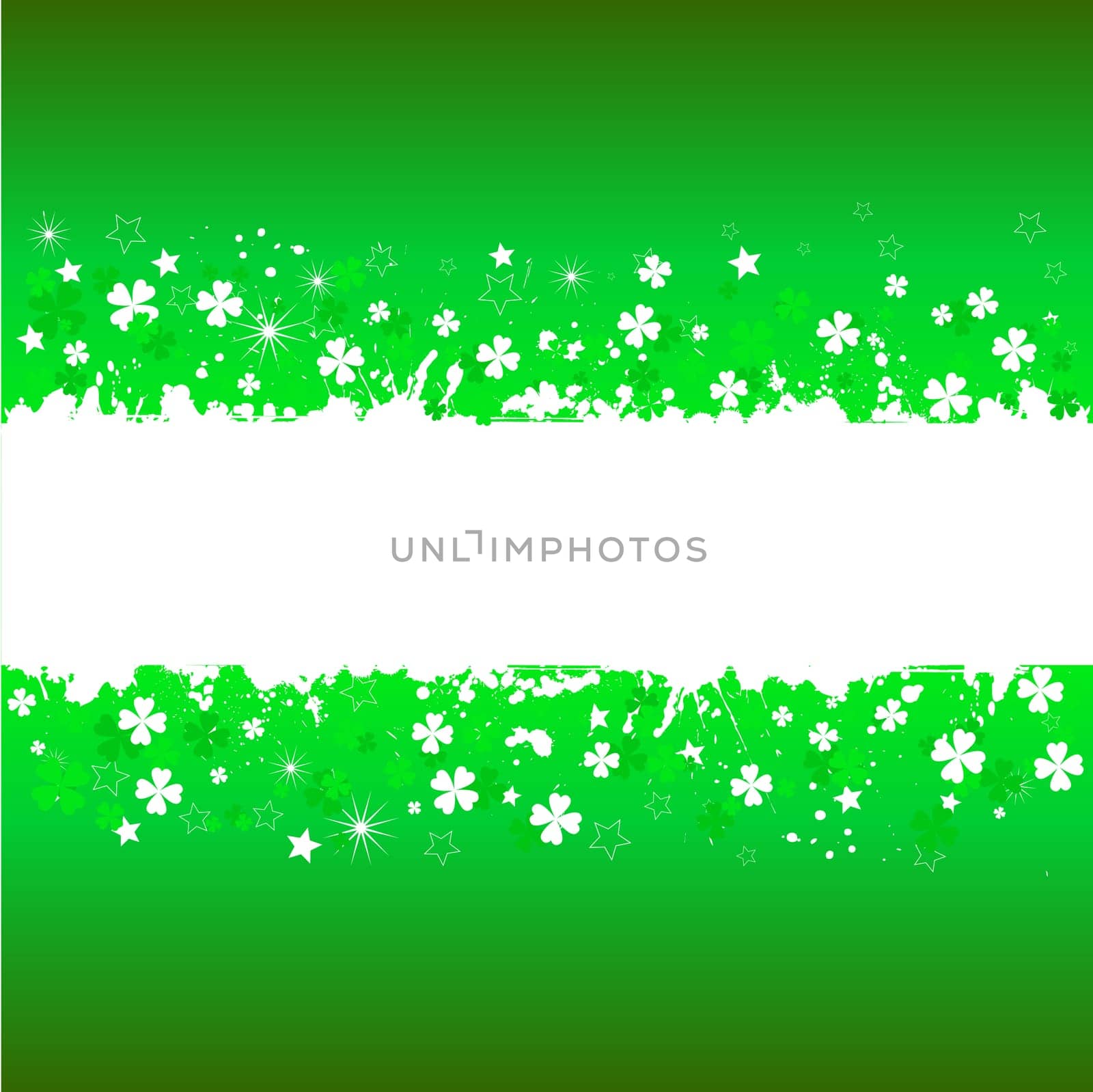 Grunge style shamrock background