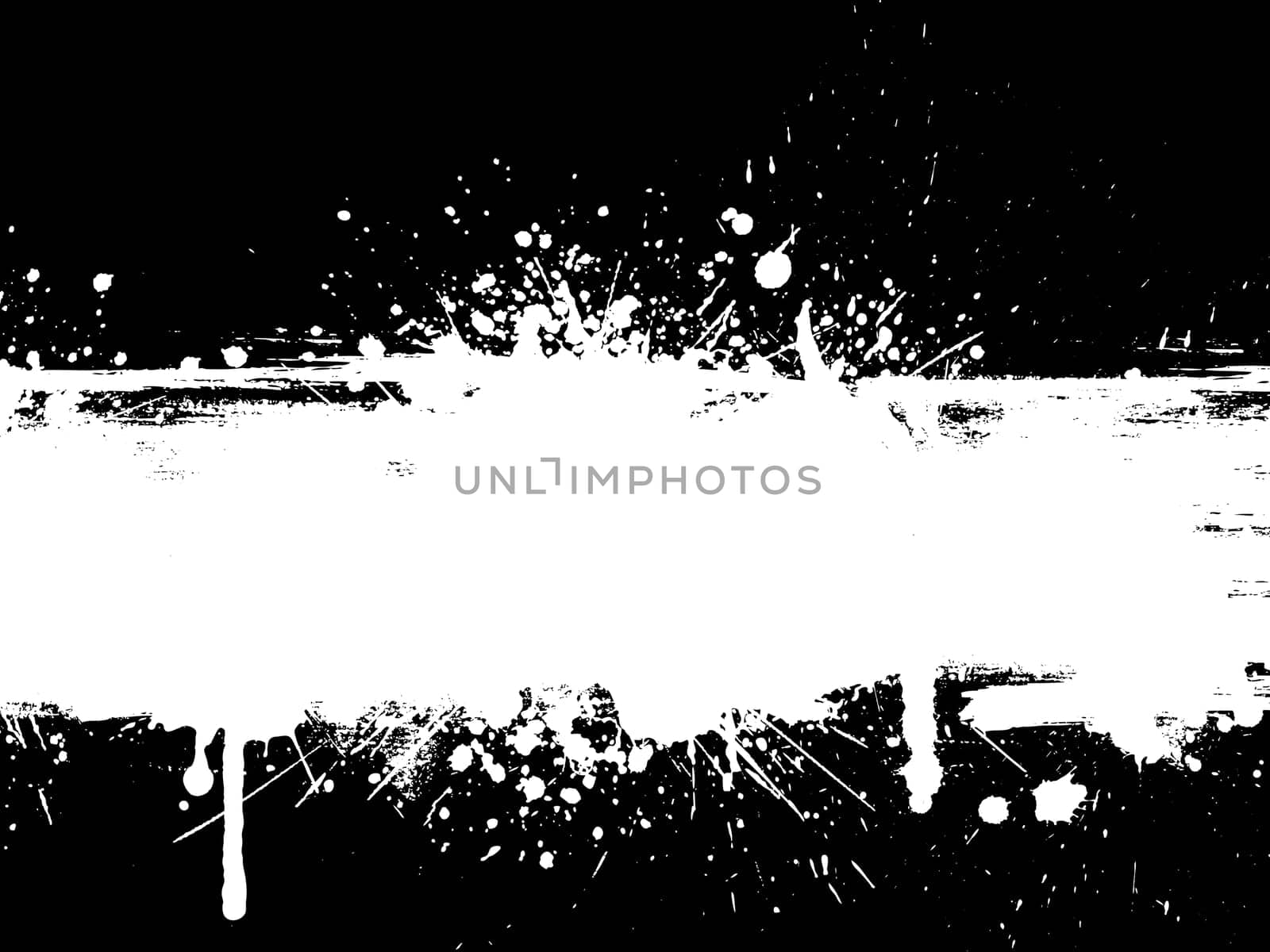Grunge splatter with drips