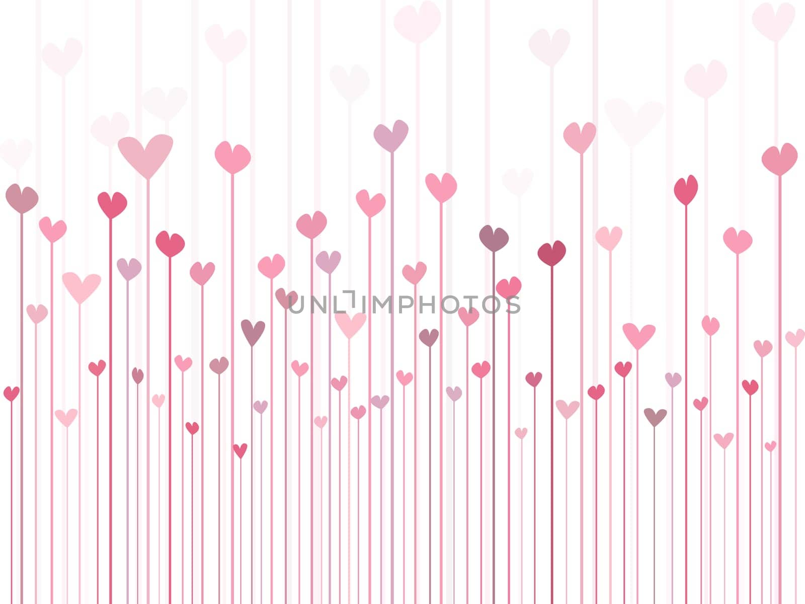 Abstract hearts background