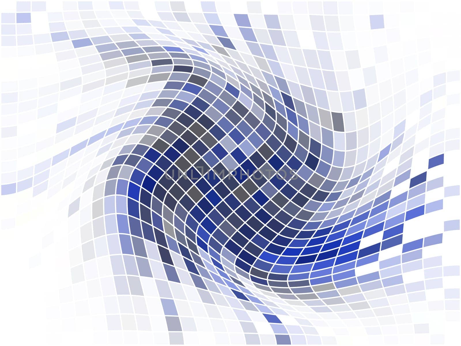 Abstract background of a mosaic swirl