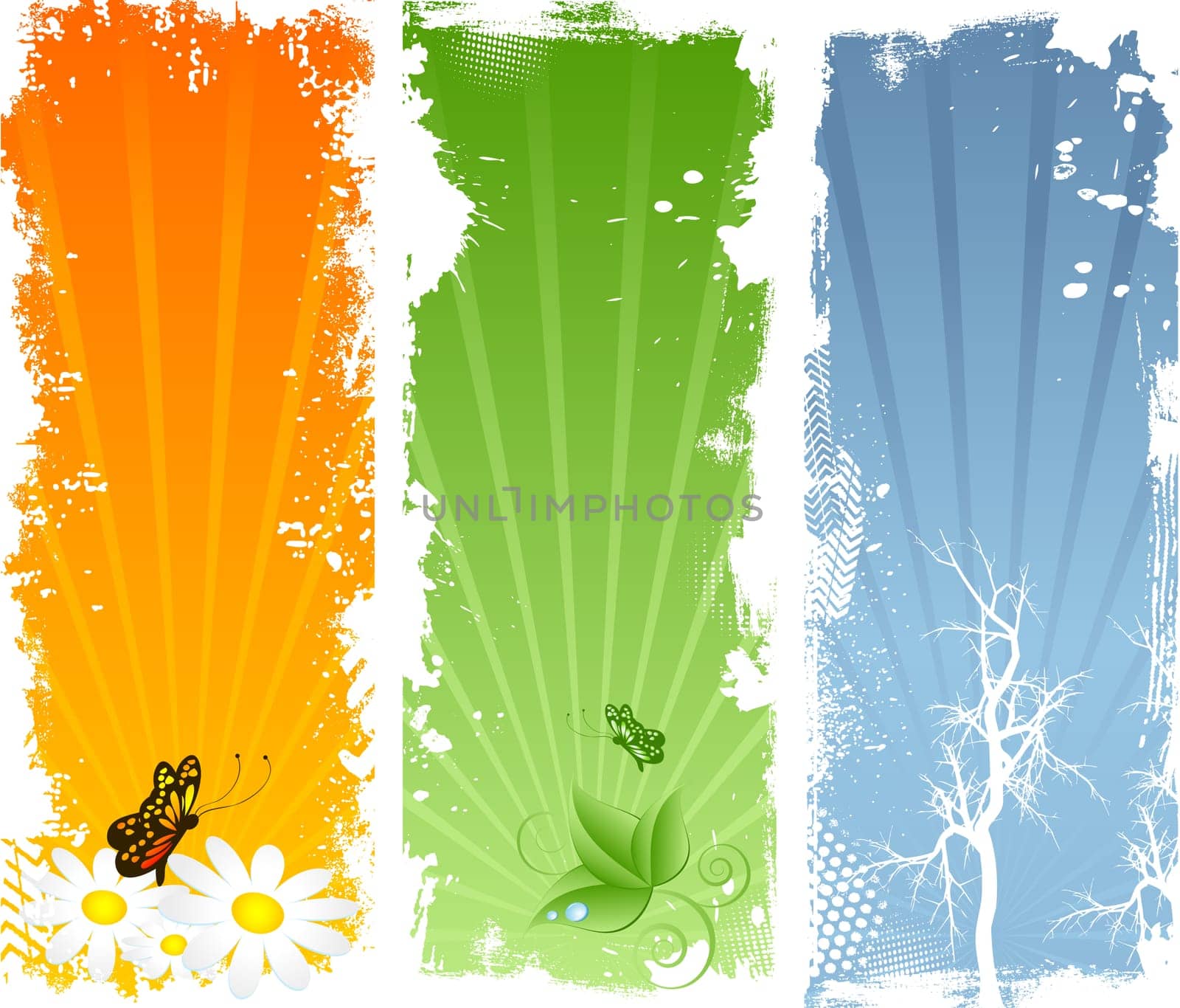 Abstract grunge nature backgrounds
