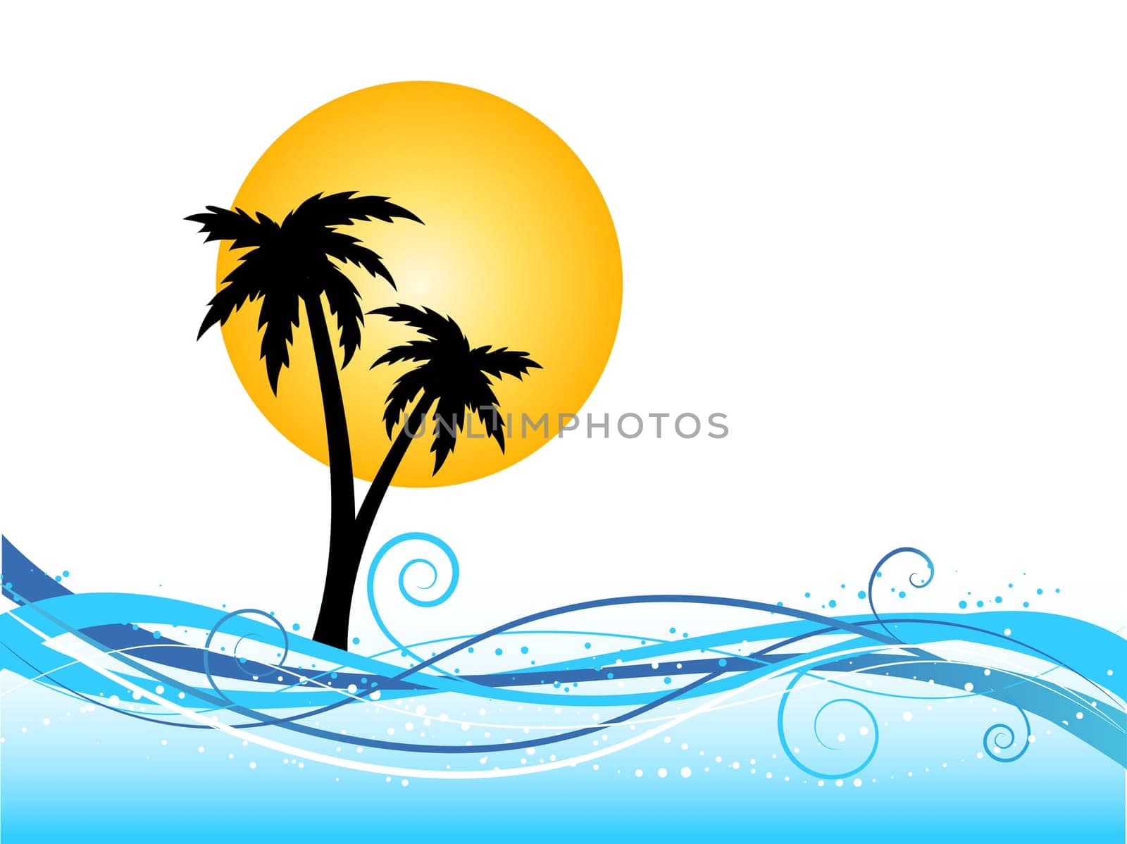 Palm tree background