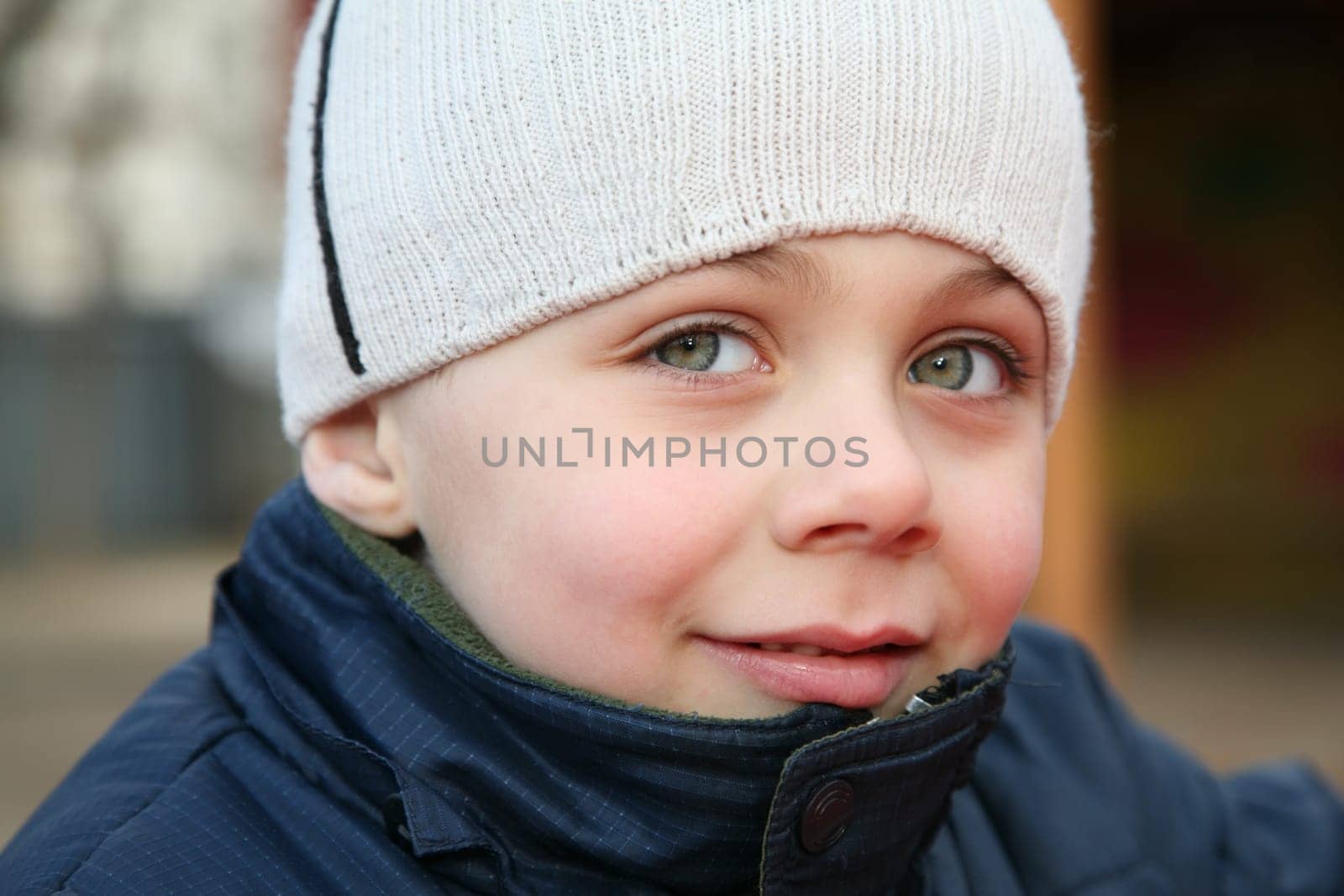 child with big eyes