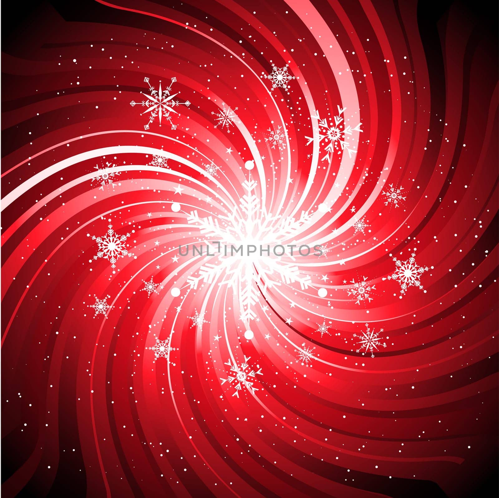 Snowflake swirl background