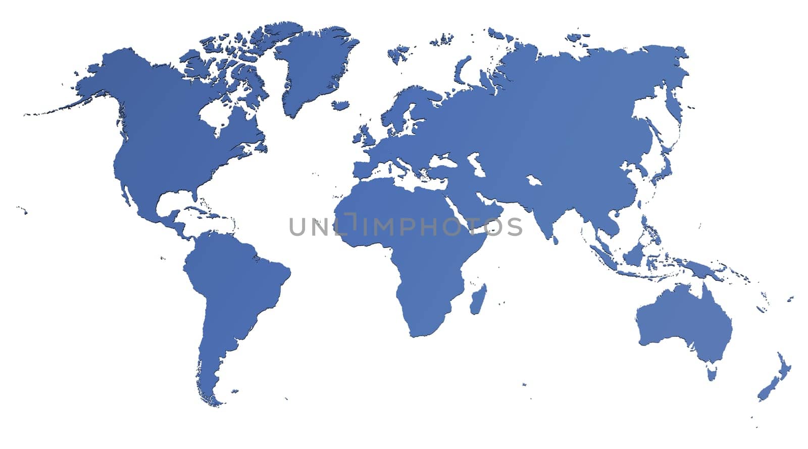 World Map - Isolated