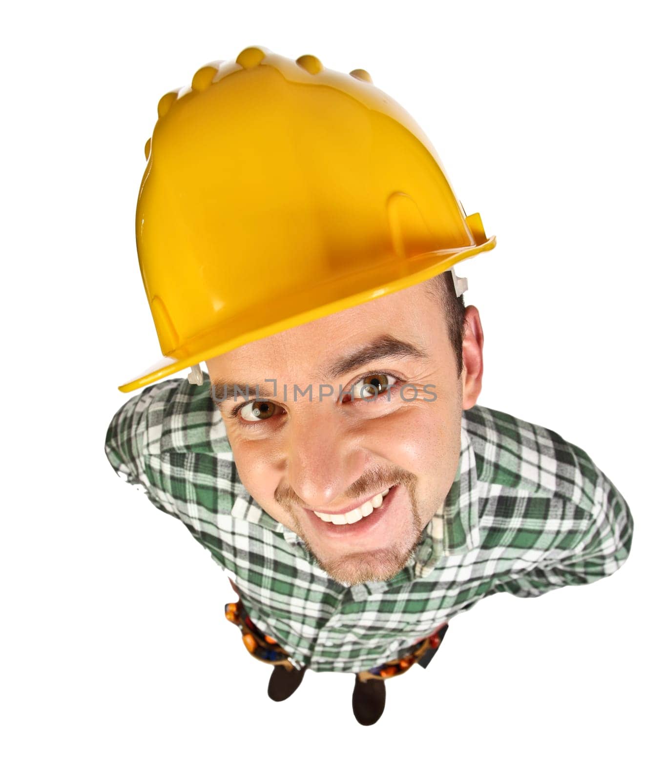 happy funny handyman