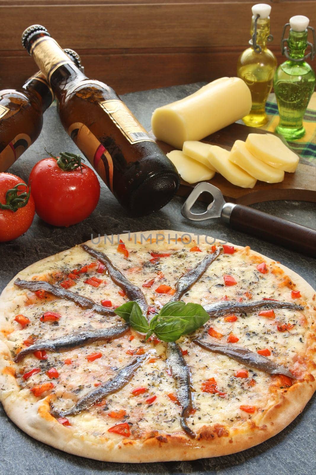 Anchovies pizza