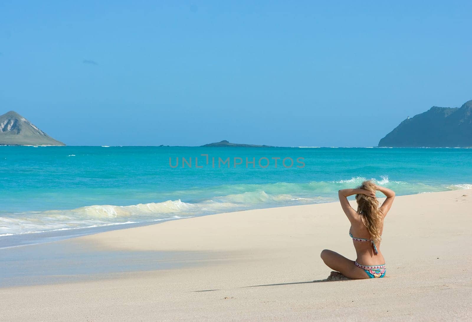 On the beach of Hawaii