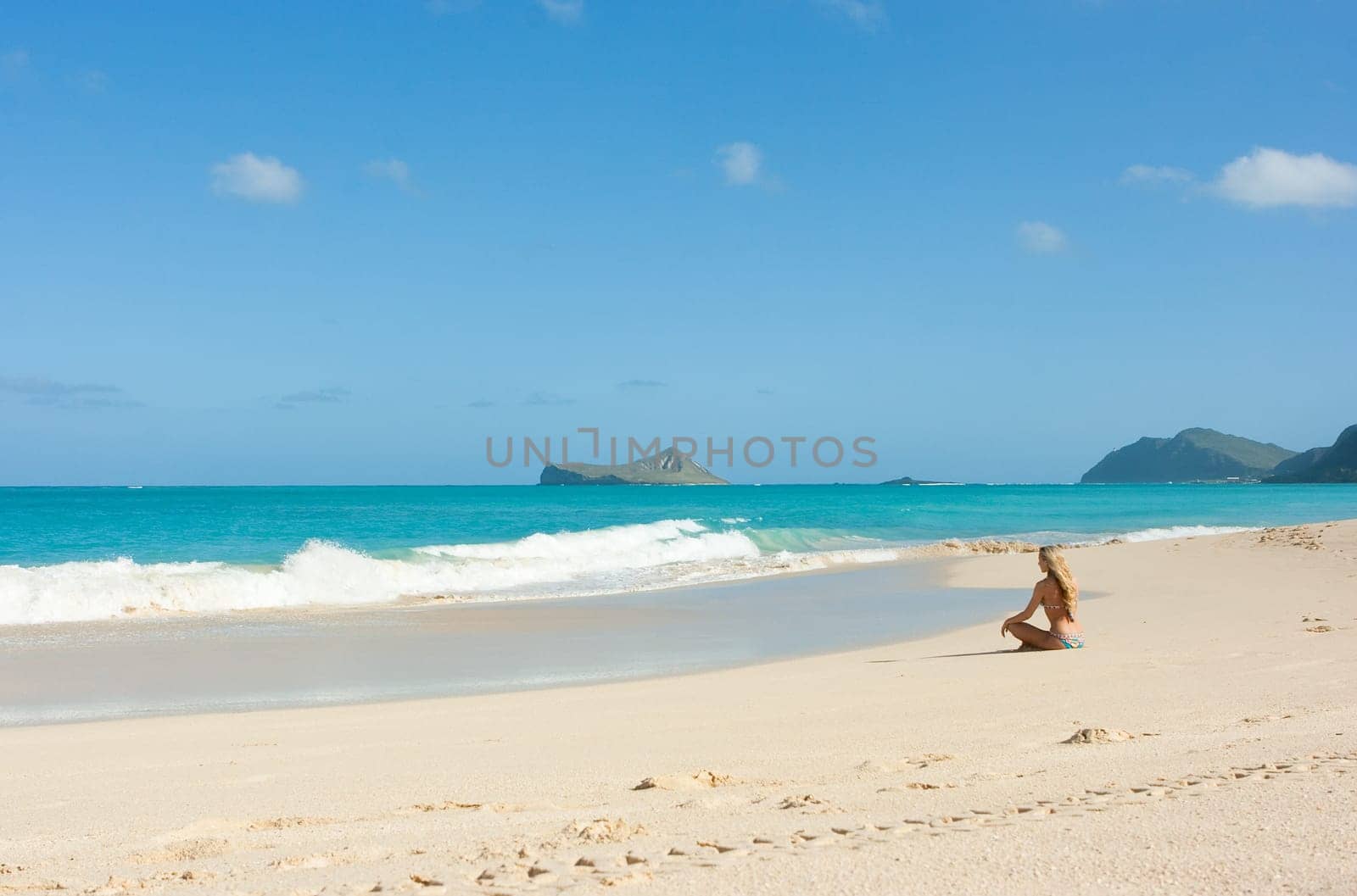 On the beach of Hawaii